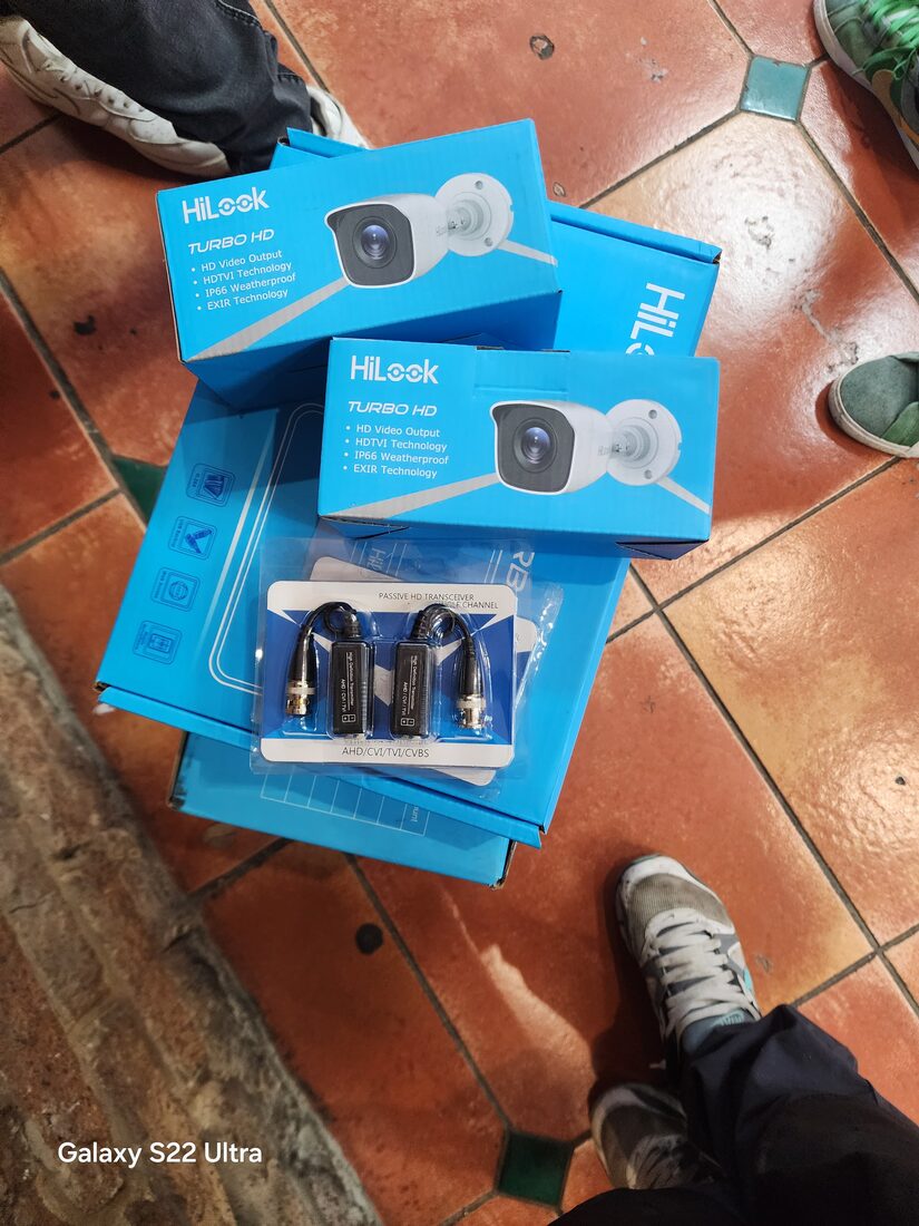 New HD security camera equipment ready for installation